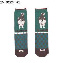 クスグルソックス　ジャガード靴下　柴尻君柄