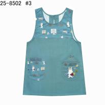 ネコまるけ　釦リボンあきエプロン（ねこ　ネコ　猫）