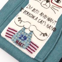 ネコまるけ　ミニサコッシュ（ねこ　ネコ　猫）