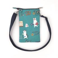 ネコまるけ　ミニサコッシュ（ねこ　ネコ　猫）