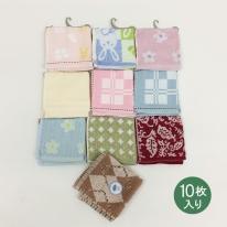 ジャガードタオルハンカチ(ハンガー付き/柄込)