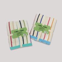 無撚糸大判バスタオル（ラベル付紐巻き）色込み