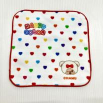 【モンチッチ】ロゴ刺繍ミニタオル