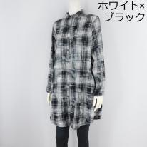 【2024秋冬新作】■3色展開■起毛ペイントデザインシャツチュニック★ゆったりサイズ