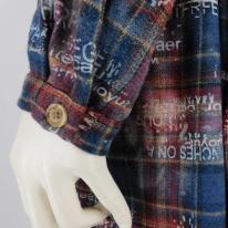 【2024秋冬新作】■3色展開■起毛ペイントデザインシャツチュニック★ゆったりサイズ