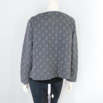 【2025秋冬新作】■1色・2サイズ展開■ドット柄ふくれジャガードジャケット★ゆったりサイズ