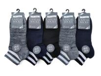 メンズ　ライン　スニーカーソックス 【5足組10セット/計50足セット】