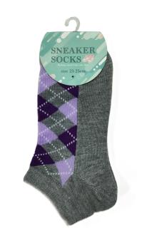 レディース靴下　スニーカーソックス【1足組×5柄】