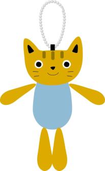 ぷらりんマスコット　トラねこ