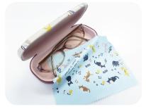 眼鏡ケース（クロス付）ねこ・全身