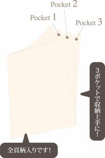 Ａ５クリアファイル　３ポケット　ミュージック