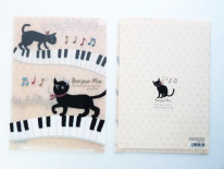 Ａ５クリアファイル　３ポケット　ミュージック