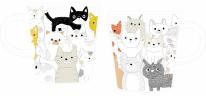 マグカップ　ねこ・全身
