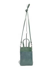 003181100 / ドットカラー合皮　帆布　マイクロバッグ　全5カラー　ｸﾞﾘｰﾝ