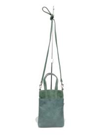 003181100 / ドットカラー合皮　帆布　マイクロバッグ　全5カラー　ｸﾞﾘｰﾝ