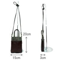 003181100 / ドットカラー合皮　帆布　マイクロバッグ　全5カラー　ﾁｬ