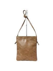 003189100 / ナチュラル合皮　合皮　あおりショルダーバッグL　全4カラー　ﾍﾞｰｼﾞｭ