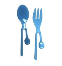 ラビット スプーン＆フォークセット〈右利き用〉ブルー