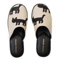 【アツコマタノ】サンダル シルエット猫サンダル M/L