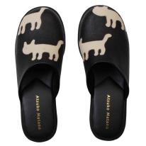 【アツコマタノ】サンダル シルエット猫サンダル M/L