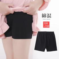 子供 レギンス ショートレギンス 1分透け防止 シンプル ブラック 2025春夏新作