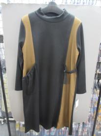 配色ワンピース