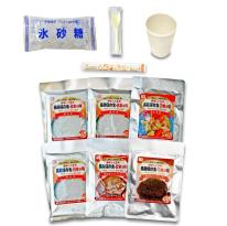 【永谷園監修】保存食(主食：3、副食：3、甘未物：1)　1人1日分