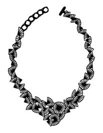 【夏前特価】Batucada（バチュカダ）ハンドメイドネックレス　 オリガミ