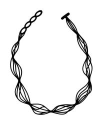 【夏前特価】Batucada（バチュカダ）ハンドメイドネックレス　 ウェーブ