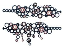 【夏前特価】Batucada（バチュカダ）ハンドメイドネックレス　 エリプス　トリコロール