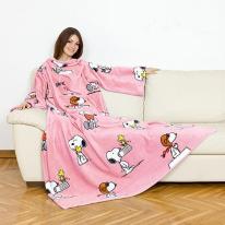 【訳アリ特価】Lavatelli スヌーピー　ブランケットウェア(着る毛布)【化粧箱不良】