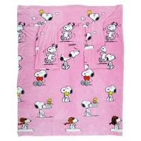 【訳アリ特価】Lavatelli スヌーピー　ブランケットウェア(着る毛布)【化粧箱不良】
