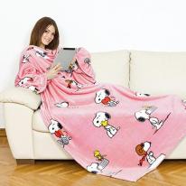 【訳アリ特価】Lavatelli スヌーピー　ブランケットウェア(着る毛布)【化粧箱不良】