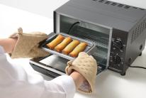 ポコフリットＩＨ対応角型揚げ鍋ワイド　(温度計アミ付)