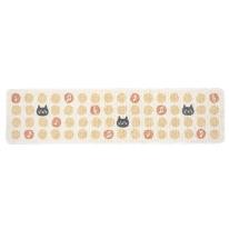 リズムキャット　再生糸を使用した 洗える キッチンマット　日本製　ねこ