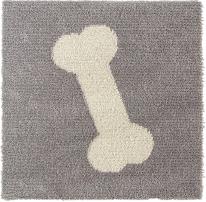 毛足が長いジョイントラグ　ピタぺトモ