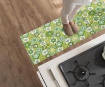 【昭和レトロ】　拭けるキッチンマット　ルアンス