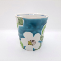 九谷焼マグカップ／青椿