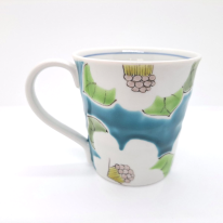 九谷焼マグカップ／青椿