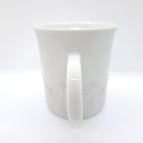 九谷焼マグカップ／麻の葉模様ピンク