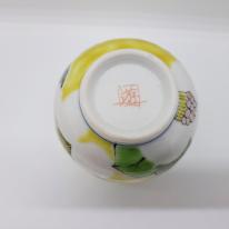 九谷焼湯呑／黄椿