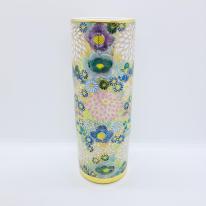 九谷焼6号寸胴花瓶／花詰（青）