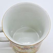 九谷焼マグカップ／花詰（赤）