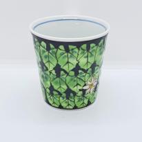 九谷焼マグカップ／すいれんぴんく