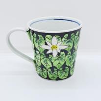 九谷焼マグカップ／すいれんぴんく