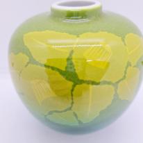 九谷焼一輪生／銀山茶花