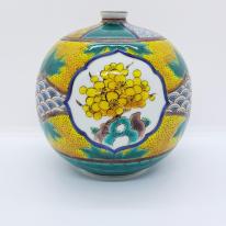 九谷焼4号花器／吉田屋松竹梅