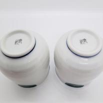 九谷焼組湯呑／青手ひまわり