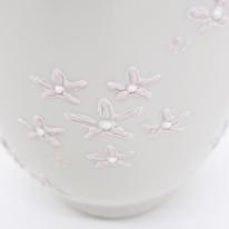九谷焼湯呑／小花ちらしピンク