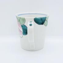 九谷焼マグカップ／白椿